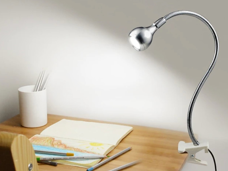 IKEA Chromed Clamp on Reading light