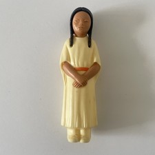 Vintage Celluloid Toys Native American Female Girl Woman Figurine Figure