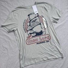 Miller High Life Beer Graphic T Shirt Tee ~ Champagne of Beers ~ Men’s Small NEW