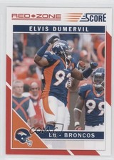 2011 Score Red Zone Elvis Dumervil #88 0a9
