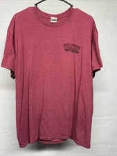 Men’s Large Bootleggers Homemade Wine Short Sleeve T-shirt Red