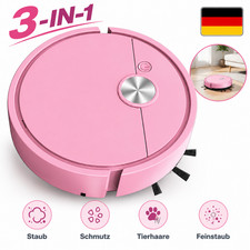 Mini Saugroboter 3-in-1 Kompakt Wischfunktion USB-aufladbar Für Hartböden NEU