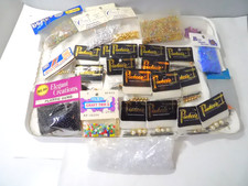 20 Packages New Used Beads for Jewelry Designs, Plastic Glass Beads