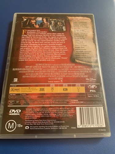 PIRATES OF THE CARIBBEAN 2-DISC DVD SET -:- IN VERY NICE PLAYED CONDITION. - Bild 4 von 8