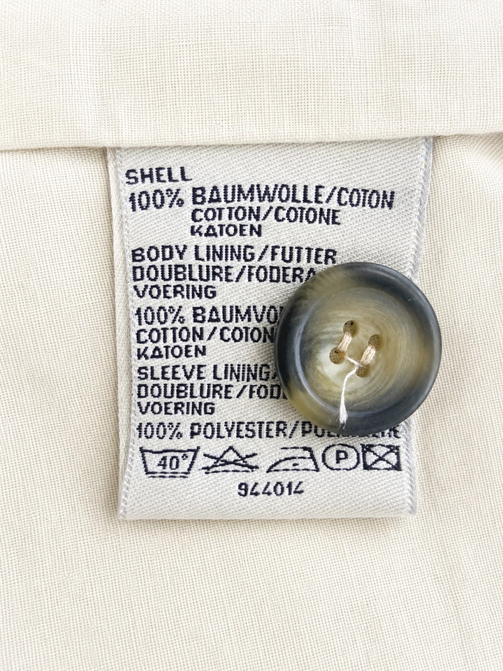 Eddie Bauer Jacke Gr. S Creme Baumwolle Utility Übergangsjacke - Bild 3 von 4