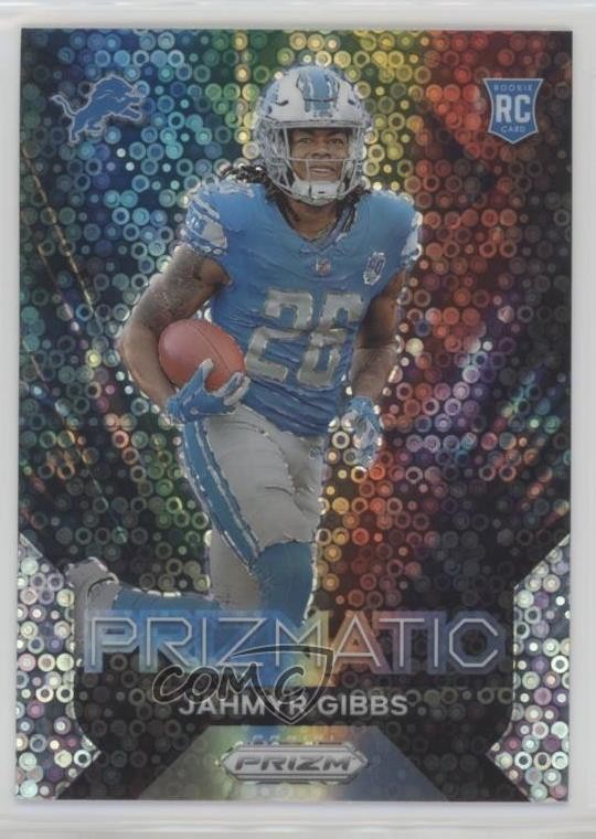 2023 Panini Prizm Prizmatic No Huddle Prizm Jahmyr Gibbs #20 Rookie RC