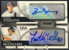 Lance McCullers Jr / Bubba Starling 2010 Bowman Sterling USA Baseball Dual Auto
