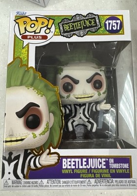 Funko Pop! Plus Beetlejuice #1757   On Tombstone   Seltene Sammlerfigur   Neu