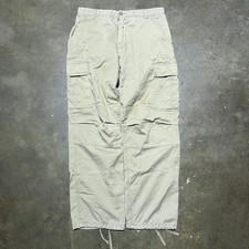Vintage 90s Military Army Beige Grunge Cargo Pants 33x30 1990s