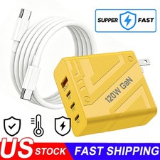 120W Type C Charger Fast Charging Wall Charger For Samsung iPhone Android Phone