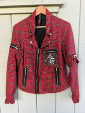 Vintage Lip Service womens plaid jacket punk Size Med