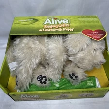 WowWee Alive Sleeping Cuties Series 12" LABRADOODLE PUPPY  W Blanket Tested RARE