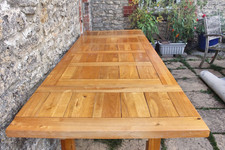 Awesome 8ft / 240cm Solid French Plank Top Harvest Farmhouse Table