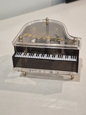 Vintage Sankyo Acrylic grand piano music box. Sankyo Japan Mechanism.