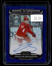 2022-23 O-Pee-Chee Platinum Rookie Autographs Blue Traxx Jonatan Berggren RC