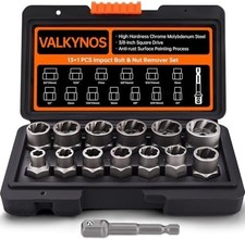 Bolt Extractor Set 14-Piece Stripped Bolt Extractor Socket Set with Storage Case