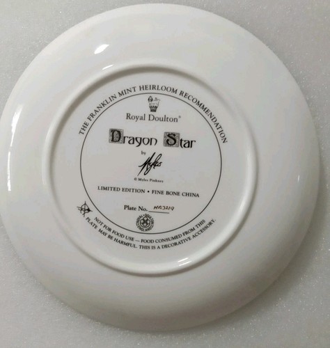 Platos de reliquia Seven Asst Royal Doulton Dragonlands de Myles Park Franklin como nuevos - Imagen 14 de 16