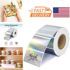 Durable Holographic Thermal Labels 500pcs 2.25x1.25 Inch for Address and QR Code