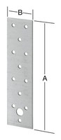 Vormann Lochplatten 80 X 240 Mm Sendzimirverzinkt, Mit Ce - 71047000