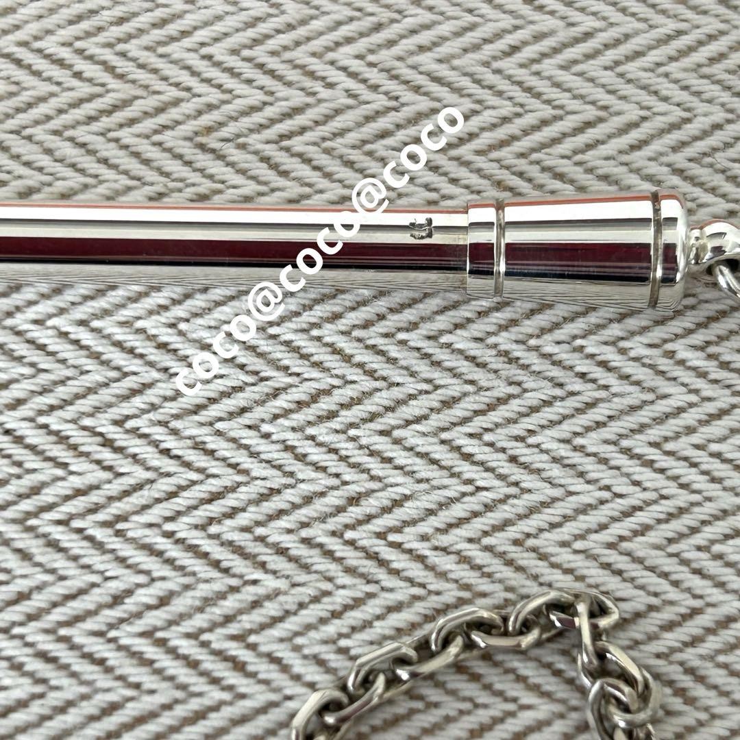 Hermes Silver 925 Ballpoint Pen with Cap & Chain Vintage | eBay