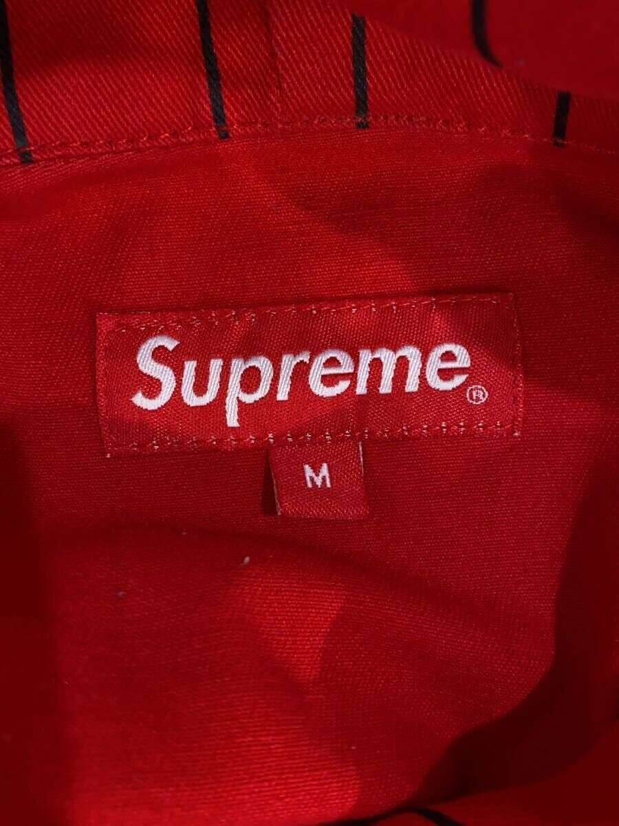 Supreme 13FW PINSTRIPE TWILL PARKA Jacket M Cotton RED Stripe thumbnail 3
