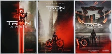 Tron Ares - original DS movie poster D/S 27x40 2025 Bridge, Leto SET of 3 INTL