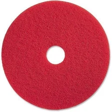 Genuine Joe Buffing Floor Pad - 5/carton - Fiber - Red (gjo-90413) (gjo90413)