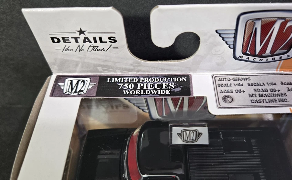 M2 MACHINES 1969 FORD F-100 RANGER TRUCK AUTO-MODS Black, Chase 1/750 - Image 3 of 4