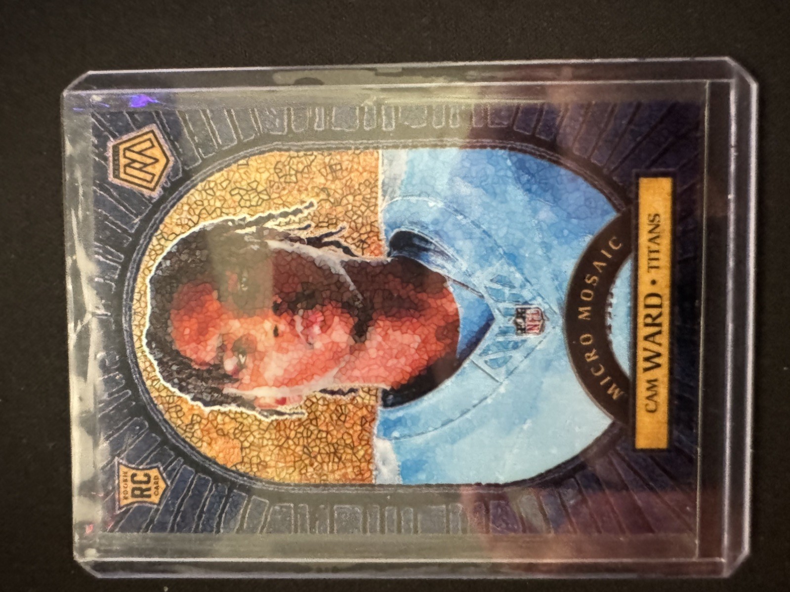 2025 Panini Mosaic Micro Mosaic Cam Ward RC Case Hit SSP Tennessee Titans #1