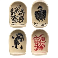 Wall Niche Decor Handmade Sculpture Candle Holder Home Decor Wall Art 