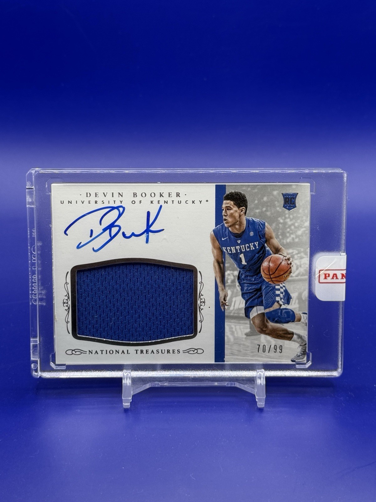 2015-16 National Treasures Devin Booker Rookie Jersey Autograph /99 Sealed Suns