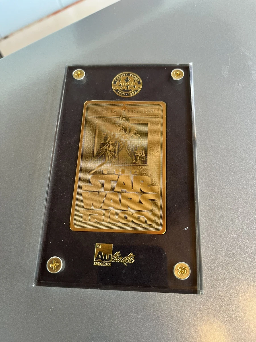 その他 STAR WARS TRILOGY 24K GOLD COLLECTIBLES Star Wars Gold Card in Other Star Wars Collectables for sale | eBay UK