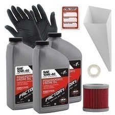 Factory Racing Parts 10W-40 3qt Oil Change Kit For Kawasaki KFX 400 2003-2007 49.32 per gallon