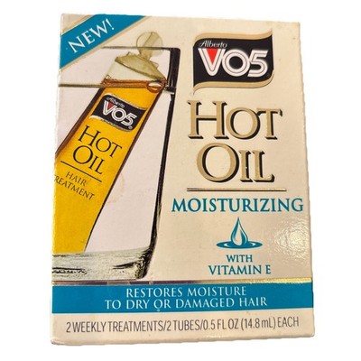 Vintage 1990 Alberto VO5 Hot Oil Treatment Hair Conditioner 2 Tubes .5oz ea
