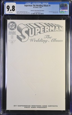 Superman: The Wedding Album #1 CGC 9.8 White Pages DC Universe Variant DCU 1996