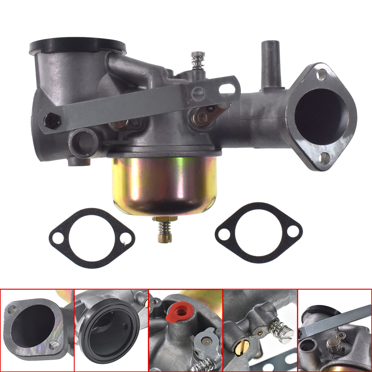 Bryton 320 Carburatore Ricambio Per Motori Briggs & Stratton, Compatibile Con Modelli 491026, 391788, 393410 Carburatore Per Motori Tosaerba