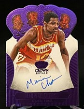 2013-14 Preferred Crown Royale Purple #236 Maurice Cheeks Hawks On Card Auto /25