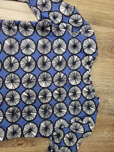 Marimekko for Target Youth Girls Size L Blue Print Rash Guard Sun Shirt Swim UPF - Picture 8 of 8