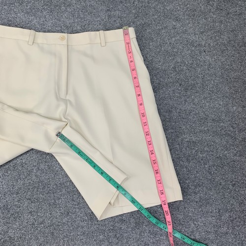 EP Pro Short Women 10 Eggshell Flat Front Chino Breathable High Rise Pocket Golf - Picture 6 of 9