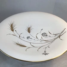 Henrich And Co Golden Harvest Porcelain Footed Cake Stand