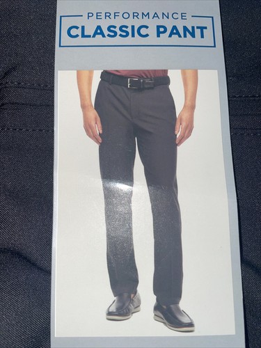 Men's Greg Norman Black 34 x 34 Performance Classic Pants - Picture 4 of 6