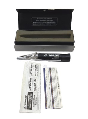 Atago Manual MASTER-M Hand Held Refractometer Brix 0.0-33.0% Feature Metal #W3