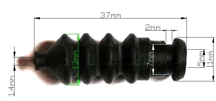 12PCS Waterproof Push Rod Rubber Bellow Seal Length 37mm for RC Model Boat - Image 2 of 2