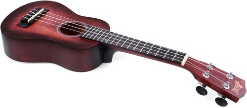Premium 21-Inch Soprano Ukulele with Tuner, Bag and Extra Strings - Red Elegance - Picture 11 of 11