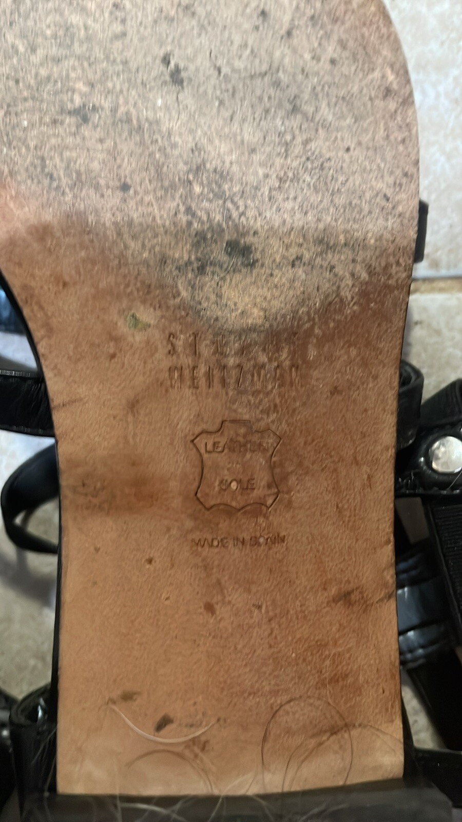 $595 Stuart Weitzman caesar gladiator shoes size … - image 10