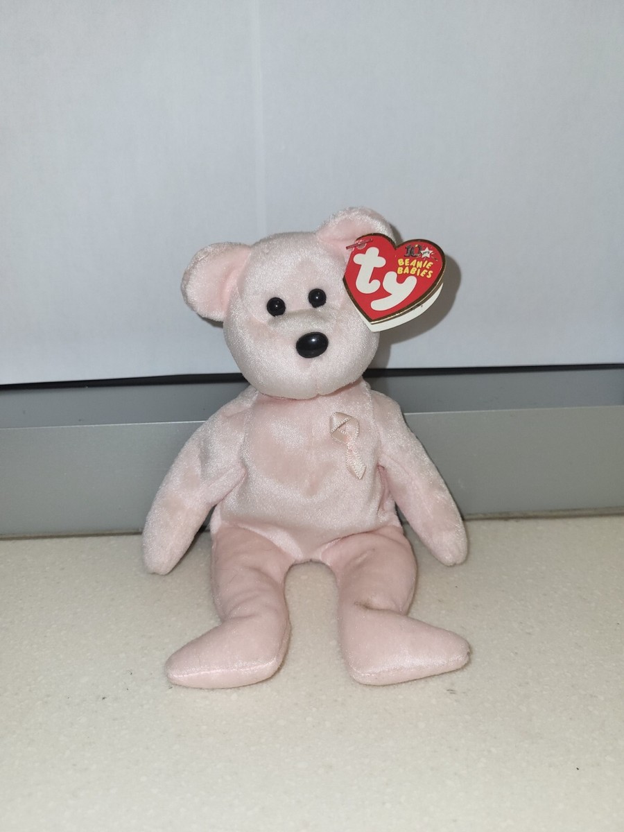 TY Beanie Baby - CURE the Pink Bear (Breast Cancer Awareness Bear) (9 inch)  | eBay