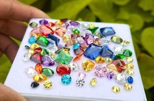 50 Ct Mix Cut multicolor Certified Natural Cambodian Zircon Lot Loose Gemstone