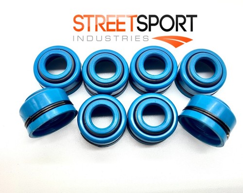 Fits Kawasaki ZR750 ZR 750 Zephyr ZR 7 - FKM Valve Seals - Set of 8 - NEW!! - Picture 2 of 8
