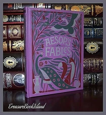 Aesop's Fables Illustrated by Rackham Crane New Sealed Leather Bound Collectible