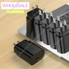 25W Type C USB-C Super Fast Wall PD Charger Block For Samsung iPhone 16 15 Lot
